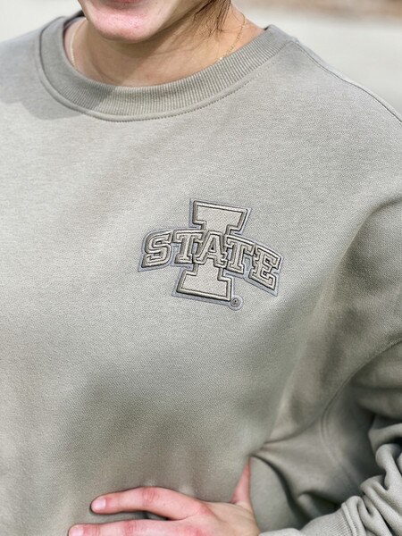 Pro Standard Women's Iowa State Taupe Crewneck